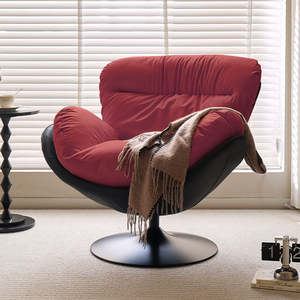 Canapé de luxe 360 pivotant en <span class=keywords><strong>cuir</strong></span> métal nordique hôtel chaise canapé moderne <span class=keywords><strong>fauteuil</strong></span> sectionnel maison oeuf meubles ensemble salon canapés - Product Image 4