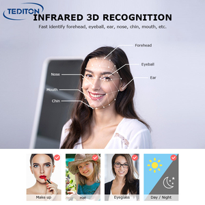 Tediton Serrure électronique automatique biométrique à reconnaissance faciale d'empreintes digitales Tuya APP Carte <span class=keywords><strong>Wifi</strong></span> 3D Serrure <span class=keywords><strong>de</strong></span> porte intelligente à détection <span class=keywords><strong>de</strong></span> visage - Product Image 3