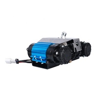 Compresseur d'air portable 12V en métal à double cylindre pour voiture, robuste et compact, 150 PSI, avec accessoires
