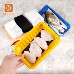 แผ่นซับน้ำสีขาวแบบใช้แล้วทิ้งสำหรับอาหารทะเล แผ่นดูดซับความชื้น ช่วยรักษาความสดของเนื้อสัตว์ - Product Image 6