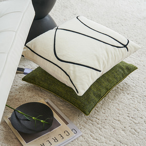 <span class=keywords><strong>Funda</strong></span> de cojín lisa de lujo fundas de almohada verdes 18x18/Fundas de cojín de costura telas para <span class=keywords><strong>funda</strong></span> de almohada - Product Image 4
