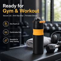 Botol Air Olahraga Baru 316 Stainless Steel Vacuum Thermos Portabel untuk Bersepeda di Luar Ruangan Desain Minimalis Modern 6-12 jam