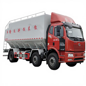 Camión de Alimentación a Granel FAW de Tres Ejes 6X2, de Servicio Pesado, 15 Toneladas, 30cbm, para Alimento de Pollos y Cerdos, Camión de Alimentación Avícola en Venta - Product Image 1