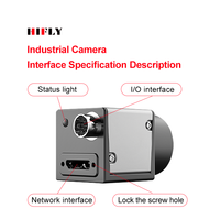 Deteksi Rantai Mesin Mobil USB3.0 IMX264 5MP Global Shutter 68.2fps 2/3" CMOS Kamera Industri