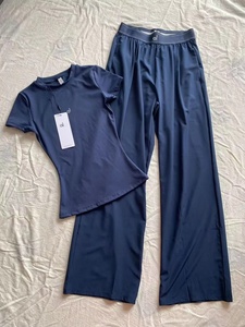 Nuovo Set Yoga Casual da Donna 2026 XX Luxury Brand Personalizzato AIL Estivo, Slim Fit, Maniche Corte, Pantaloni a Gamba Larga, Traspirante - Product Image 4