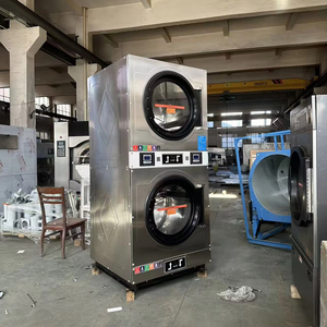 Coin Operated <strong>Stack</strong> <strong>Washer</strong> And <strong>Dryer</strong> Or Double <strong>Dryers</strong> Commercial Laundry Equipment For Laundromat - Product Image 3