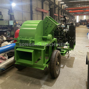 เครื่องย่อยไม้ SONGBAI ใช้เครื่องยนต์ดีเซล สำหรับงานเปียก/แห้ง ขนาดใหญ่ กำลังการผลิต 3-10 ตัน/ชม. สำหรับแปรรูปขี้เลื่อย ไม้ไผ่ และกิ่งไม้ - Product Image 5