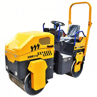 Compacteur vibrant tandem mini XMR110, charge linéaire statique 157N/cm, pour la construction de cours, allées et petits parkings