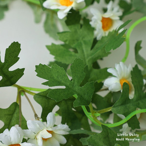 Mur de fleurs artificielles en marguerites 30cm-100cm, fleurs en soie réutilisables, décoration de mariage, toile de fond - Product Image 4