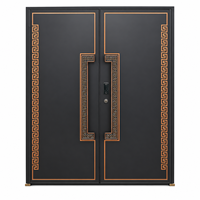 Portail de villa classique à double battant, portail d'entrée principal de luxe pour jardin et cour, taille personnalisée pour villa