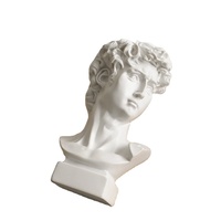 Grande statue grecque de David de style européen Décoration intérieure Figurine en plâtre Sculpture d'art en résine