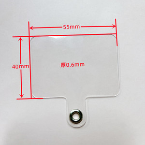 คลิปหนีบแบบแขวนรูปสี่เหลี่ยมโปร่งใสพร้อมวงแหวนโลหะ ออกแบบมาเพื่อแขวนบัตรประจำตัว คลิปหนีบโทรศัพ<span class=keywords><strong>ท</strong></span>์ ป้ายชื่อพนักงาน ฯลฯ - Product Image 2
