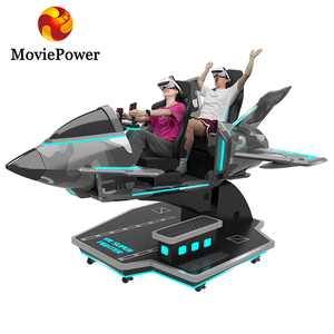 9D Realidad Virtual VR Avión <span class=keywords><strong>Simulador</strong></span> Diversión Parque Temático Vuelo Entrenamiento Avión Cabina Arcade VR Juego <span class=keywords><strong>de</strong></span> Disparos - Product Image 1