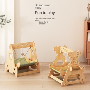 Vente en gros OEM/ODM : Lit hamac surélevé pour <span class=keywords><strong>chat</strong></span> en bois moderne, en forme de fusée, pour grands chats - Product Image 2