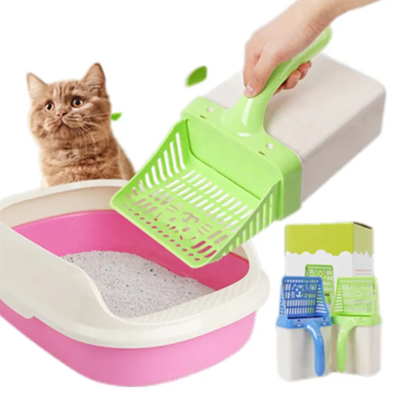애완 동물 케어 제품 고양이 쓰레기 삽 애완 동물 Sifter 고양이 모래 청소 도구 똥 가방 플라스틱 Polybag 양고기 지속 가능