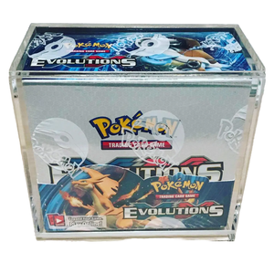Boîte de protection transparente en acrylique pour cartes de jeu, avec couvercle magnétique, pour collectionneur de boîtes de boosters Pokémon - Product Image 3