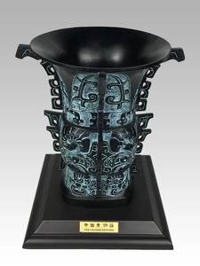 Vaso de Vino de Bronce Inspirado en la <span class=keywords><strong>Dinastía</strong></span> Zhou del Oeste, Hecho a Mano Mediante Fundición - Houzun - Product Image 6