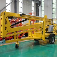 Nouvelle Nacelle Élévatrice Articulée Remorquable de Haute Qualité, Hauteur de Travail 16m, Capacité de Charge 200kg