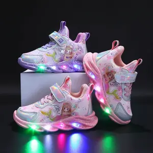 Sapatos de eva de sereia zhejiang, sapatos casuais esportivos para crianças com luz led, atacado, 2022