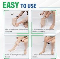 En gros OEM Aide à l'enfilage de chaussettes pour personnes âgées, pliable, à long manche, élastique, pour chaussettes de compression