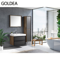Kaliteli modern avrupa mobilya banyo dolabı depolama banyo vanity