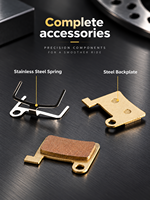 Bantalan Rem Cakram Sintered Standar VXM Berbahan Dasar Tembaga, Semua Logam, Tahan Suhu Tinggi, Tahan Aus, Senyap, Suku Cadang Sepeda MTB dan Road Bike