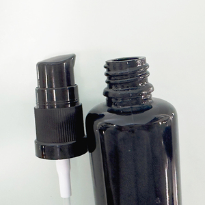 Wholesale Custom Logo Black UV Lightproof Boston <b>Glass</b> <b>Bottles</b>, <b>Empty</b> Cosmetic <b>Glass</b> Vials with Pump, Dropper & Fine Mist Spray - Product Image 6