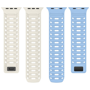 Paquete al por menor Banda inteligente hueca de dos tonos Agujero transpirable Silicona magnética 49mm Correa <span class=keywords><strong>Wach</strong></span> para Iwatch Series S10 9 <span class=keywords><strong>8</strong></span> - Product Image 4