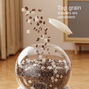 Combinazione di Distributore Automatico di Cibo e Acqua per Animali Domestici <span class=keywords><strong>con</strong></span> <span class=keywords><strong>Serbatoio</strong></span> da 6L e Dispenser d'Acqua a Sifone per Gatti e Cani - Product Image 3