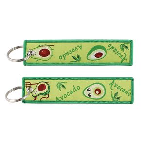 Dessin animé pilule fruit papillon tissage étiquette porte-clés pendentif étudiant Campus ID suspendu décoration tissu porte-clés accessoires - Product Image 6