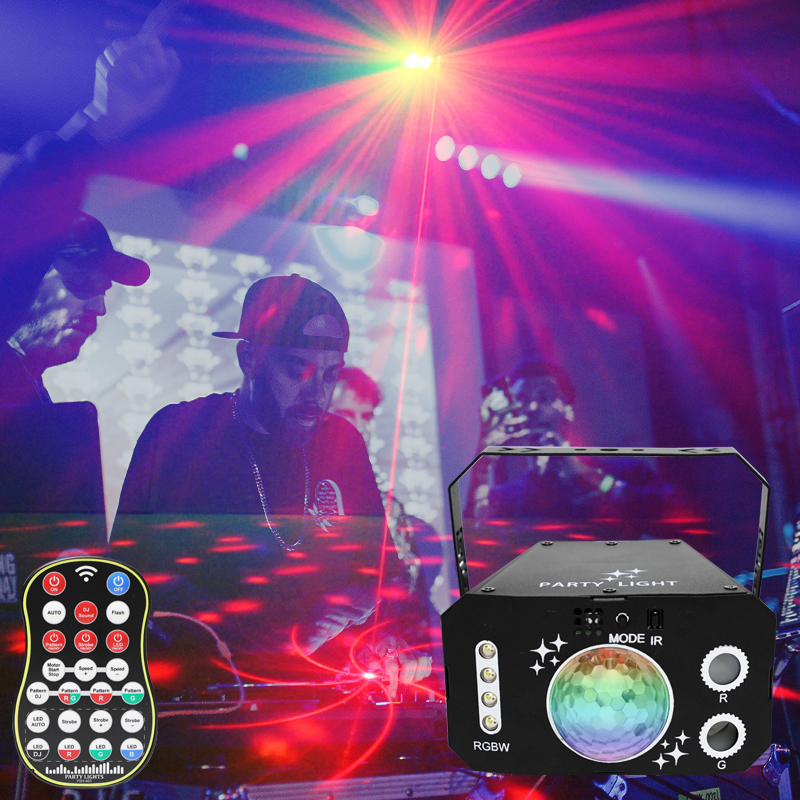 Premium 7 Lens Memory Function Remote Jeux De Lumiere for Wedding Birthday Event Party Laser Show DJ Night Club Lights