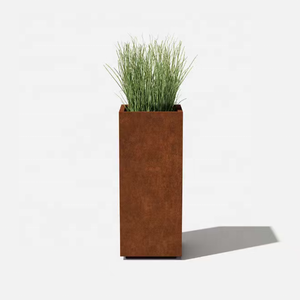 Bac à fleurs en acier corten pour extérieur, grand <span class=keywords><strong>pot</strong></span> <span class=keywords><strong>de</strong></span> fleurs en acier corten, bac <span class=keywords><strong>de</strong></span> jardinage pour projets commerciaux, utilisation domestique - Product Image 6