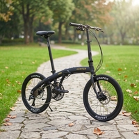 Vélo pliant portable Best Spec 451 avec pneus de 20 pouces, cadre en alliage d'aluminium, 10 vitesses, cassette 11-34T, freins à disque hydrauliques - Prix promotionnel