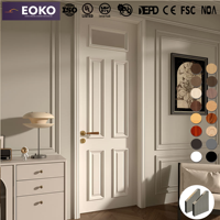EOKO Vente en gros de portes intérieures en bois MDF insonorisées modernes pour appartements, destinées aux constructeurs