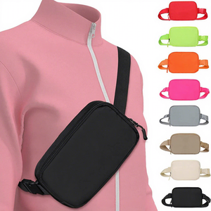Pacote de cintura elegante Nylon poliéster dos homens das mulheres personalizadas impermeável Crossbody Sling <span class=keywords><strong>Bag</strong></span> Moda Linha Pequeno Messenger <span class=keywords><strong>Bag</strong></span> - Product Image 1