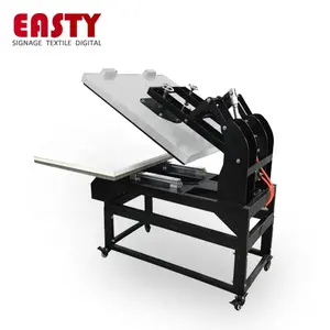 Pneumatic garment clamshell Flatbed Heat Press textile dye sublimation printing large heat transfer machine