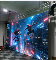 Écran LED motorisé déroulable, format 4:3, écran vidéo souple et flexible pour vitrine de magasin, publicité murale.