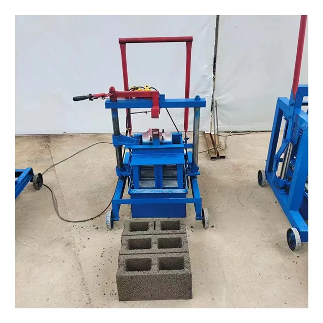 Automatic Hollow Sand Paving Laying Mould Concrete Paver Block Cement Brick Making Machine Price