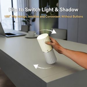 Lampe <span class=keywords><strong>de</strong></span> projection LED créative à effet d'ondulation nordique, avec interrupteur à bascule à 180 degrés, sans fil, portable, pour <span class=keywords><strong>la</strong></span> maison, <span class=keywords><strong>l</strong></span>'extérieur, le camping et <span class=keywords><strong>la</strong></span> nuit - Product Image 5