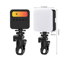 Kit de vlogging personnalisé en usine : mini lampe, flash d'appareil photo, éclairages vidéo pour téléphone, lumière d'appoint portable, éclairages vidéo LED RGB pour maquillage