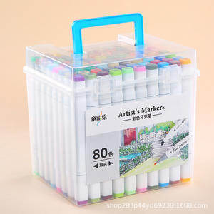 Set 48colors Marker <b>Pens</b> Wholesaler Dual Tips Marker <b>Pen</b> for DIY <b>Painting</b> Marker <b>Pens</b> with High Quality PP Bags - Product Image 5