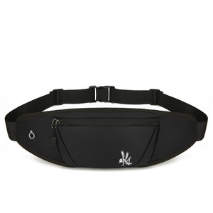 Sac banane unisexe en nylon imperméable et écologique pour l'extérieur, mini sac de ceinture polyvalent avec sangle réglable et fermeture éclair, vente en gros - Product Image 2