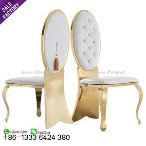 Chaises empilables en acier inoxydable Foshan Sinoperfect pour la location, les fêtes, les banquets, la décoration, les meubles de mariage, les chaises empilables pour les événements - Product Image 3