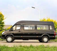 Nouveau minibus Foton avec 16 places, toit haut et moteur diesel Cummins, direction à gauche, transmission manuelle, prix