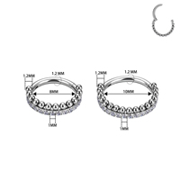 Grosir Cincin Hidung Titanium F136 Custom, Anting, Septum, Pasokan Langsung Pabrik, Perhiasan Tindik Tubuh
