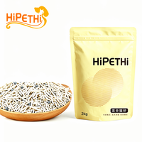 Litière pour chat en argile de tofu blanche de haute qualité, écologique, facile à nettoyer, à formation rapide de grumeaux, 2 kg, vente en gros, OEM ODM HipetHi
