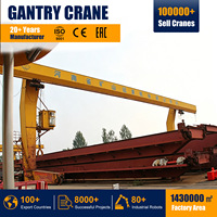 Grue portique monopoutre électrique de type L 50/5t 50/10t avec chariot cantilever extérieur pour le levage de matériaux longs