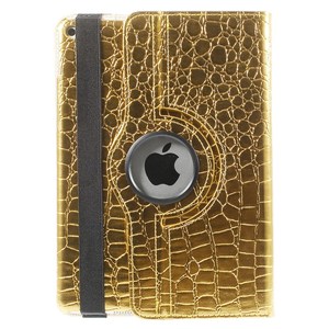 Vàng cho cá sấu kết cấu PU Leather Bìa trường hợp đối với <span class=keywords><strong>iPad</strong></span> không khí 2 360 độ ROTARY đứng Tablet Bìa - Product Image 4