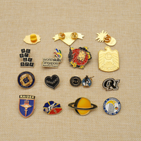 Épingles et badges souvenirs en alliage de zinc recyclables et écologiques - Couleurs et logos personnalisés - Designs antiques/fleurs