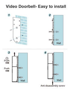 Nhà máy ZCVISION bán buôn camera chuông cửa thông minh Wifi Tuya chất lượng cao, khuôn mẫu độc quyền, sử dụng pin. - Product Image 3